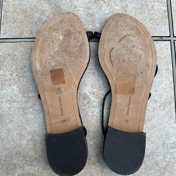 EMME PARSONS BLACK SUSAN SLIDE SANDALS - Picture 13 of 15